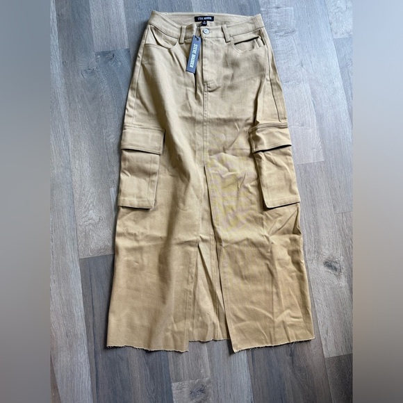 Steve Madden Tan Midi Skirt - Picture 5 of 7